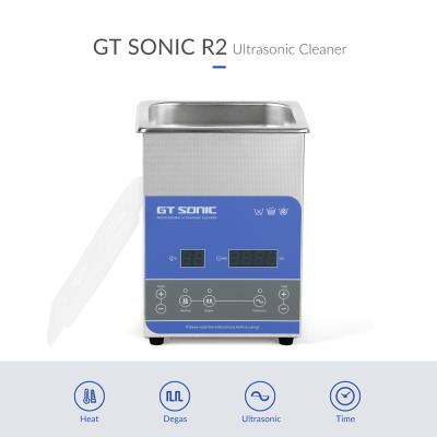 China 2L GT SONIC Ultrasonic Cleaner 100W Heat Power Small Ultrasonic Parts Cleaner for sale