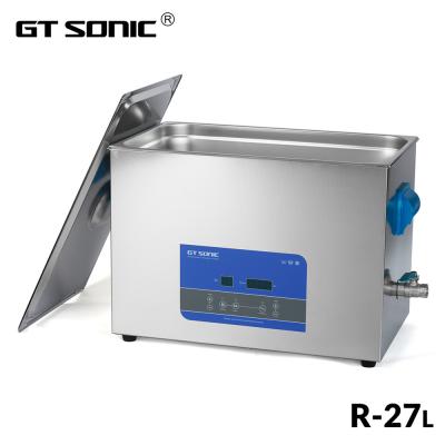 China 27L SUS304 40kHz Digital Ultrasonic Wave Cleaner With Heater Degas Timer for sale
