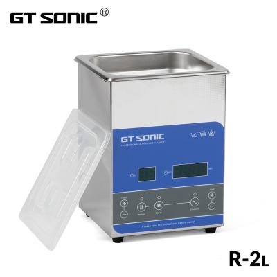 China GT Sonic Cleaner R Series Stainless Steel Ultrasonic Jewelry Cleaner 2 Liters for sale