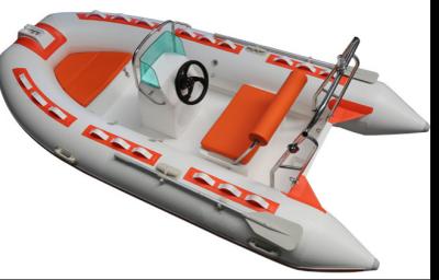 中国 2022 rigid bottom inflatable boat 12ft rib360B with console and seat 販売のため