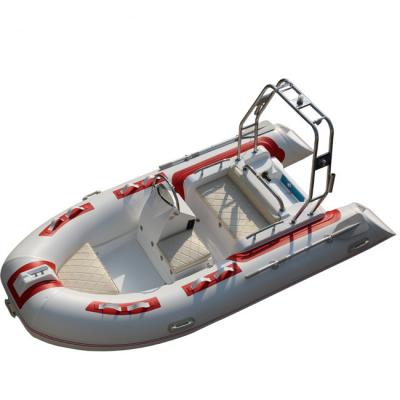 China 2022  inflatable fishing boats with motors rib boat 12ft rib360C with console and back cabin à venda