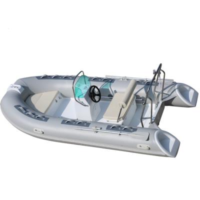 Chine 2022 rib boat inflatable rigid hull boats 13ft 3.9m orca hypalon rib boat simple version  rib390B à vendre