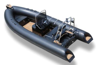 中国 2022   hard bottom inflatable boat  PVC or hypalon rib480B with fuel tank  back cabin  more colors 販売のため