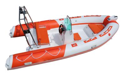 中国 2022 PVC rigid rib  boat 16ft  extra wide  rib480W with side seat 販売のため