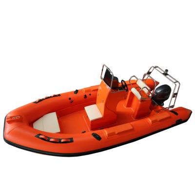 Chine 2022   inflatable fishing boat rib FRP 5.2m orca hypalon with steering wheel rib520W à vendre