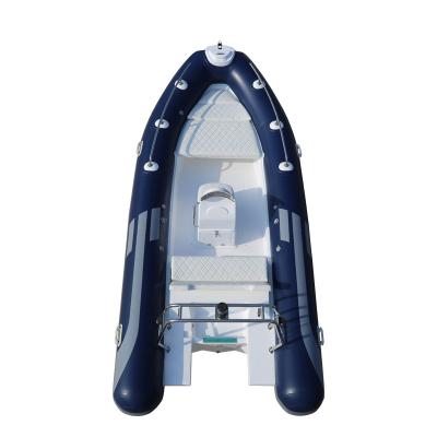Chine 2022   new design orca hypalon 17ft long  fiberglass rib boat rib520D with fuel tank more colors à vendre