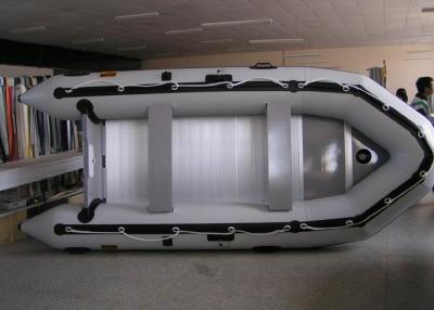 China PVC 430 Cm Inflatable Sport Boat Easy Take Against Abrasion With Foot Pump for sale