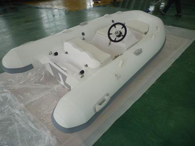 China 11 Ft 4 Person Inflatable Boat For Patrolling , Delicate Model Orca Hypalon Rib Boat for sale