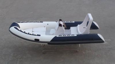 China Inflatable Rigid Boats With Center Console , 5.2m ORCA Hypalon Inflatable Motor Boat for sale