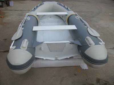 China Front Locker Aluminum Rib Boat double layer flat bottom  4 Person Inflatable Boat PVC tube for sale