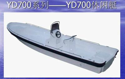 China Power Save Long Range Fishing Boats Color Customized 7m 100% Hand - Laid for sale