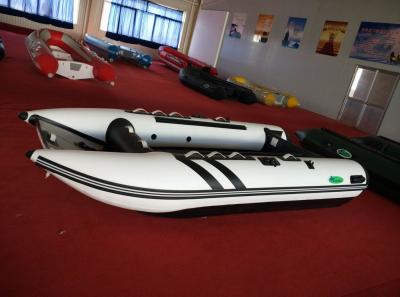 China 470 Cm Inflatable Catamaran Work Boat Alloy Floor High Speed With Air Bow for sale