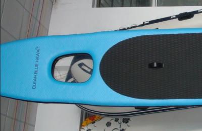 China Transparent Window Inflatable Stand Up Paddle Board Full Color For Family for sale