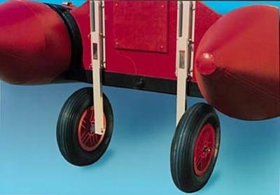 China Aluminum Inflatable Boat Accessories Flexible Inflatable Dinghy Wheels à venda