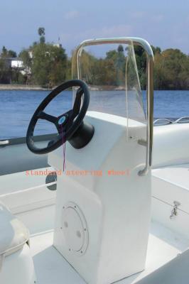 中国 Standard Inflatable Boat Accessories Simple Type Metal Boat Steering Wheel 販売のため
