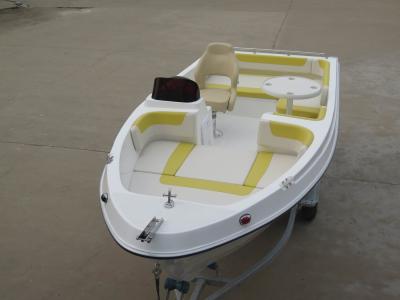 China Durable Foldable Table Fiberglass Fishing Boats For Relax , Fun , Tourist for sale