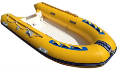 China 2022 new Fiberglass hull inflatable tube PVC simple boat 270  rib boat cheap en venta