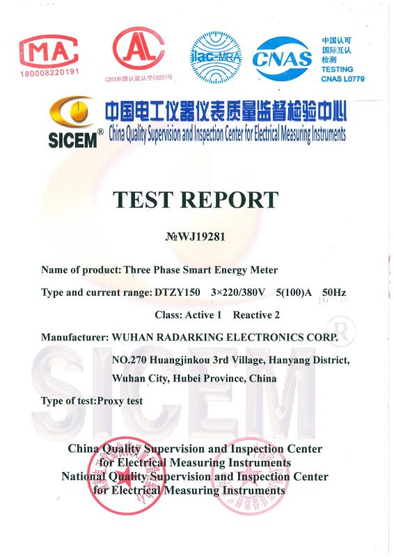 IEC Test Report - WUHAN RADARKING ELECTRONICS CORP.