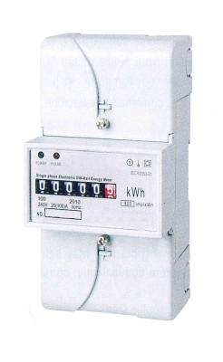 China High Accuracy Single Phase Register Din Rail Mounted KWH Meter With Good Reliability for sale