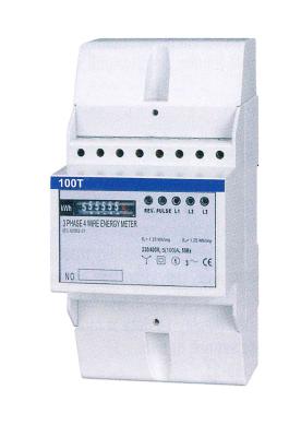 China White Three Phase Four Wire Energy Meter Active Energy Measuring 140 * 70 * 44mm for sale