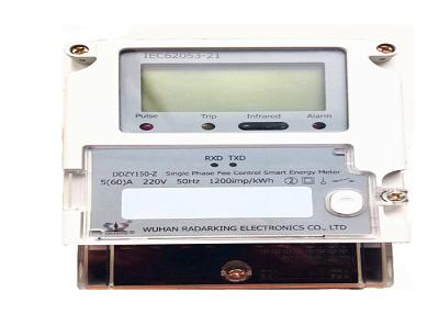 中国 AMR DLMSシステム スマートな電気メートルの単一フェーズ2ワイヤーPLC RS485コミュニケーション 販売のため