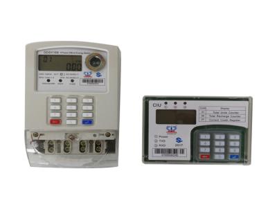 China Smart STS Prepaid Meters BS Mounting Keypad Prepayment With Customer Interface for sale