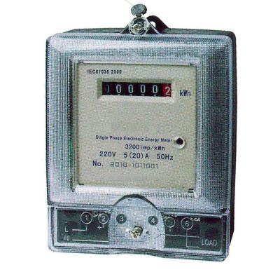 China Convenient Installation 1P Static Electric Meter , DDS155 Single Phase Digital Meter for sale