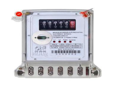 China Register Display Digital Energy Meter Two Phase Three Wires Electronic KWH Meter for sale