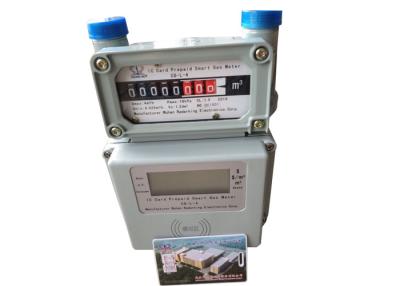 China Contactless RF Card Prepaid Gas Meter Domestic Use With Valve Control for sale