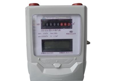 China IC Card Prepaid Gas Meter Easy Handle For AMR PLC / RF / GPRS Communication for sale
