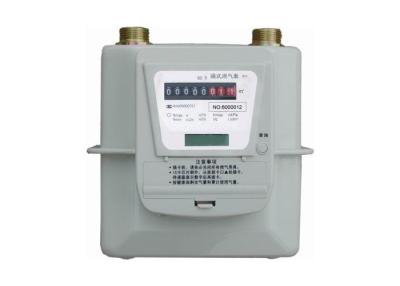 China Diagram Domestic Gas Meter , IC Card Prepaid Digital Gas Meter With Check Button for sale