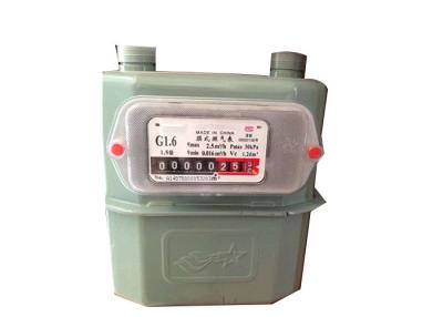 China Steel Case Prepaid Gas Meter Household Diaphragm With IC Card G1.6 - G4-G6 for sale