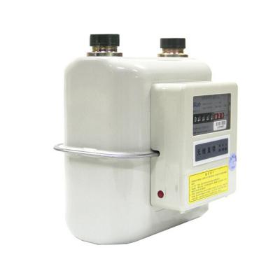 China Metal / Steel Case Prepaid Gas Meter Directing Reading With IC Card Preayment for sale