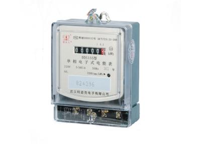 China High Accuracy Single Phase Electric Meter  5(60)A Watt Hour Meter BS Mounting Anti Tamper for sale