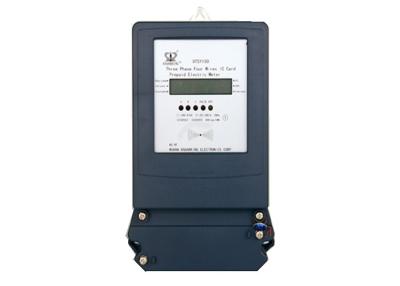 China 380V Anti Jamming Smart Card Prepaid 3 Phase 4 Wires Digital Meter With RS485 Interface for sale