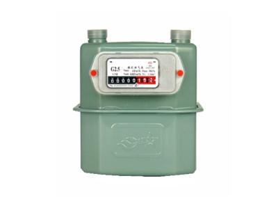 China G2.5 Household Membrane Diaphragm Prepaid Gas Meter With Aluminum Shell for sale