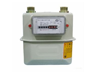 China High Accuracy Smart Gas Meter , Easy Handle IC Card Prepaid House Gas Meter for sale