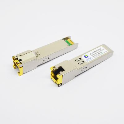 China 10/100/1000BASE-T SFP Copper RJ-45 100m Customized Optical Transceiver Module for sale