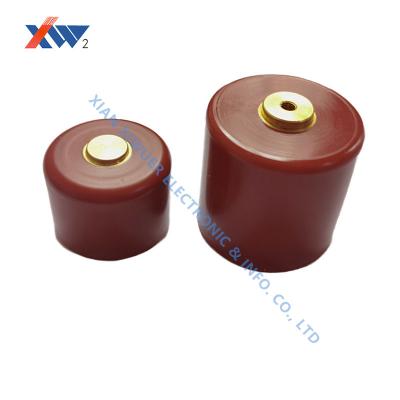 China LIve Line Ceramic High Voltage Doorknob Capacitors used in switchgear 35KV 45PF for sale