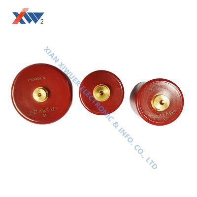 China Encapsulated Discs Hv Ceramic Capacitor Doorknob Type 65KV 710pF  22nF capacitor for sale