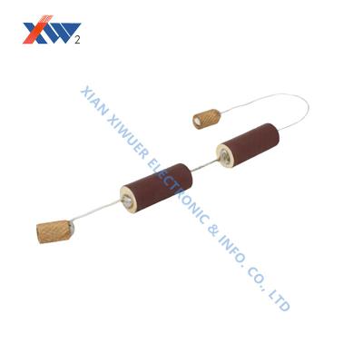 China 24KV high voltage capacitors rod 15pF flexible cord ODM ceramic capacitor supplier for sale