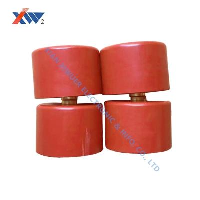 China CT8-2 40kv 500pF ultra high voltage doorknob capacitors screw terminal ceramic capacitor used for coupling devices for sale
