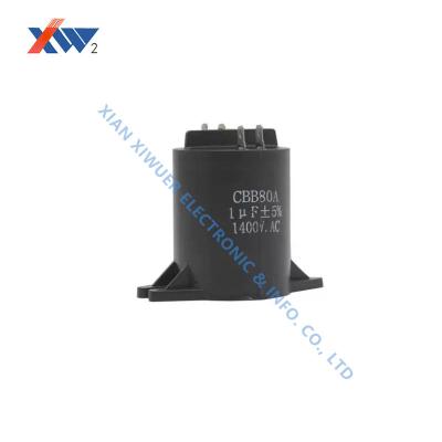 China CBB80A 1400 VAC 1 uF High Voltage Film Capacitor AC Dielectric for sale