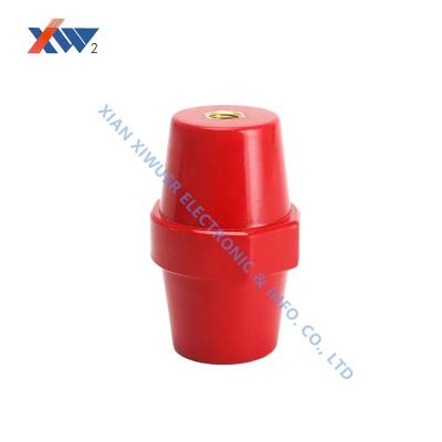 China Low Voltage Resin Capacitive Insulator Customized Red Epoxy Busbar for sale