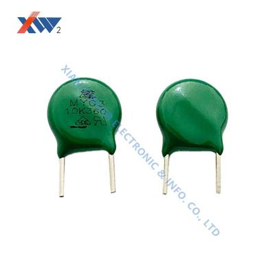 China MOV10D561 MYG3-10K360 Tipo normal 125 °C Óxido de metal Varistor fonte de energia arrester à venda