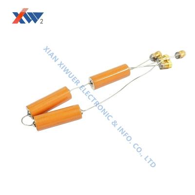 China 35kvAC 5pf both ends lead ceramic capacitor high voltage mandrel capacitor for high voltage insulator for sale