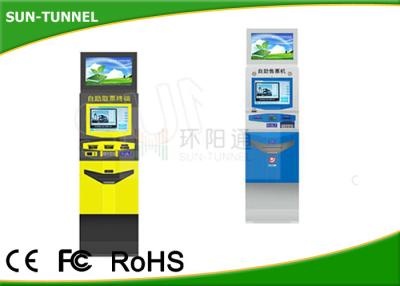 China 1.5mm Steel Case Prepaid Mastercard Kiosk ATM Machine , Grocery Store Kiosk Dual Screen for sale