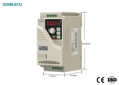 China 1HP 0.75KW Mini VFD 220V 1 Phase Frequency Converter For 3 Phase Motor for sale