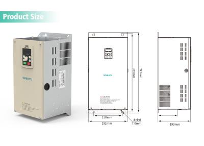 China 22KW 30HP 3 Phase Motor VFD Drive , 380V Variable Frequency Converter for sale