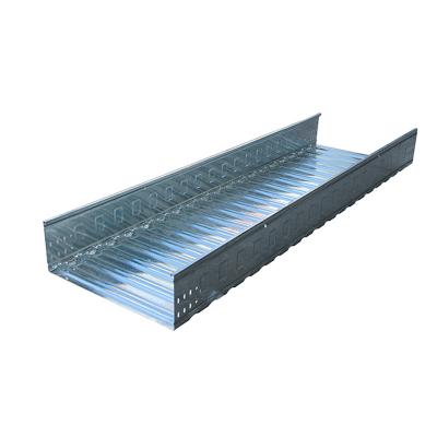 China Silver Hot Dip Galvanized Cable Tray HDG Customized Bending Radius for sale